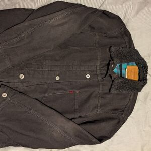 Levi's Charcoal Sherpa-Lined Jacket